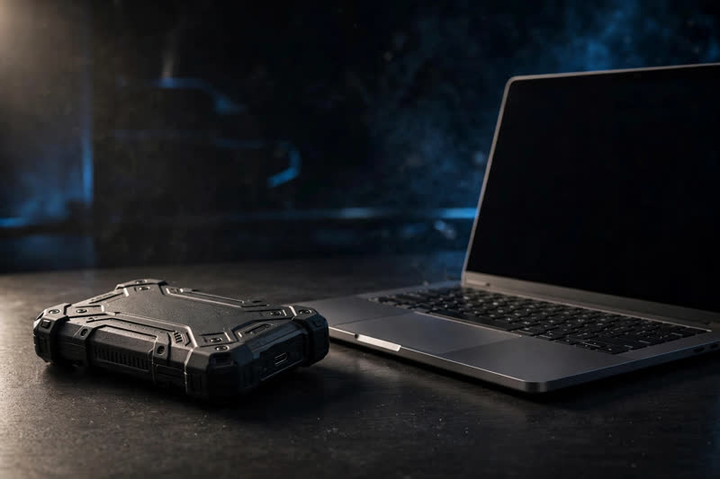 Styled product image of Samsung T7 Shield 1TB SSD